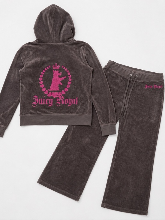 Juicy Couture Pants - Juicy Couture Juicy Royal Grey Tracksuit Sweatpants Jacket Set